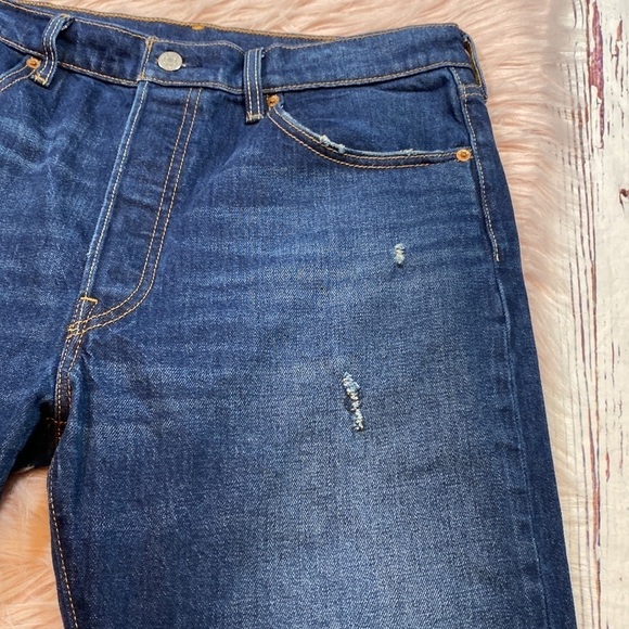 Levi’s 501 Skinny Light Distressed High Rise Jeans sz 32 - Picture 5 of 13